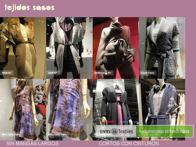 Sacos tejidos para mujer moda otoño invierno 2010